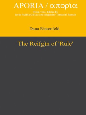 cover image of The Rei(g)n of 'Rule'